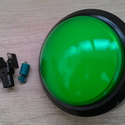 Кнопка 100 мм (зеленая)