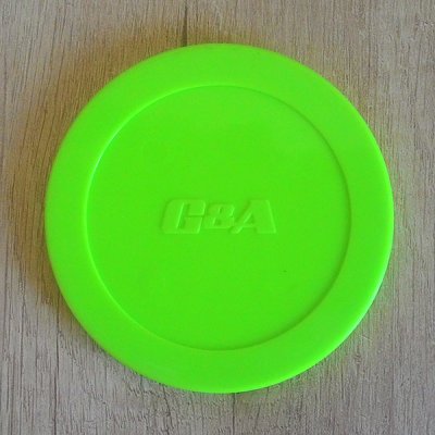 Шайба для аэрохоккея, зеленая, 83 мм